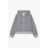 Studio Tomboy Stripe Zip Up Hoodie  9176213986ct 