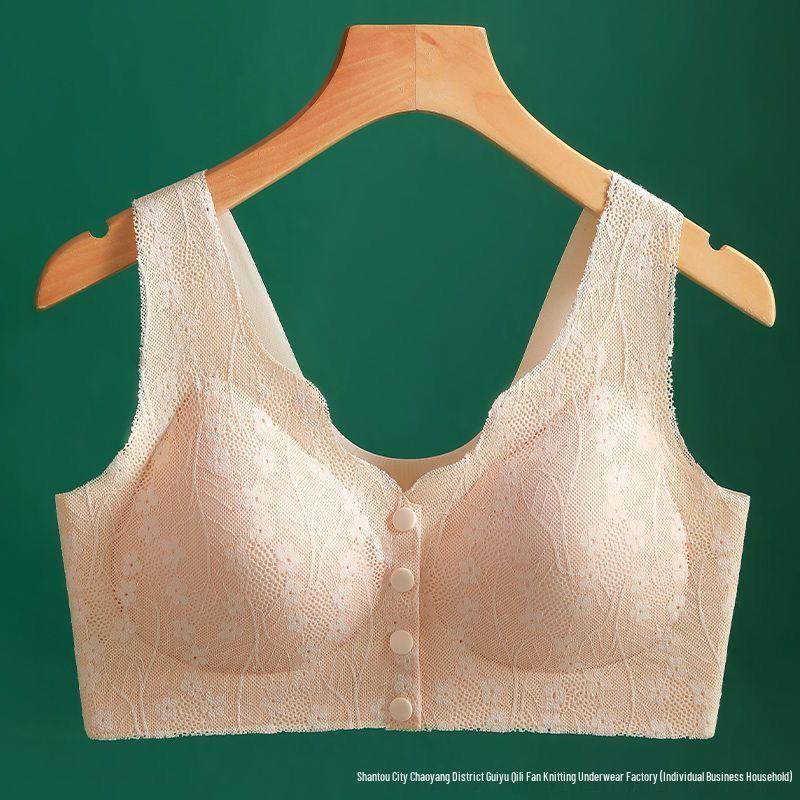 

Популярный бесшовный кружевной бюстгальтер-пуш-ап для кормления больших размеров - Удобный, беспроводной, бандажный жилет с открытой передней частью для женщин 3XL (160-180 jin)
