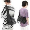 Casual Large Capacity Ins Style Simple High Street Single-shoulder Leather Bag Large Shoulder Strap Backpack Men and Women Coupl