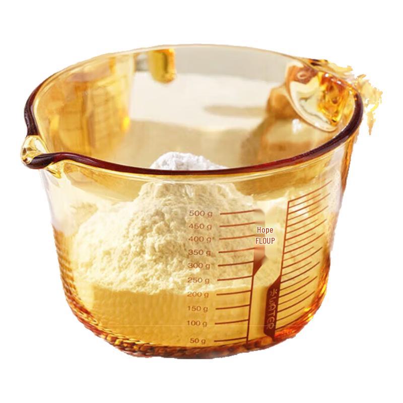 CRISTALGLASS Heat-Resistant Glass Measuring Cup
