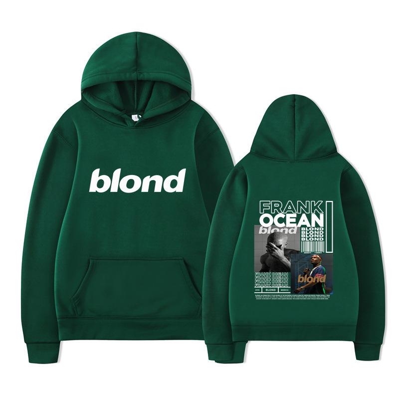 New blond Amazon autumn and winter new fleece urban casual hooded sweater