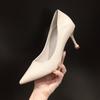 High Heeled Shoes for Women 2024 New Spring and Summer Versatile Pointed Temperament Work Shoes