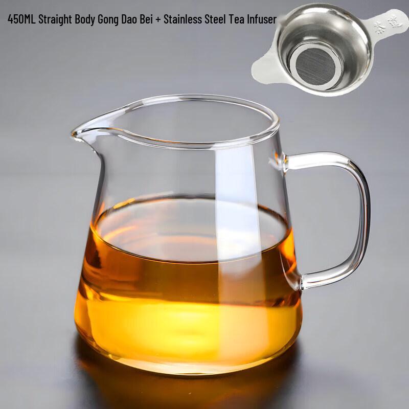 Qiwei Heat-Resistant Borosilicate Glass Tea Pitcher