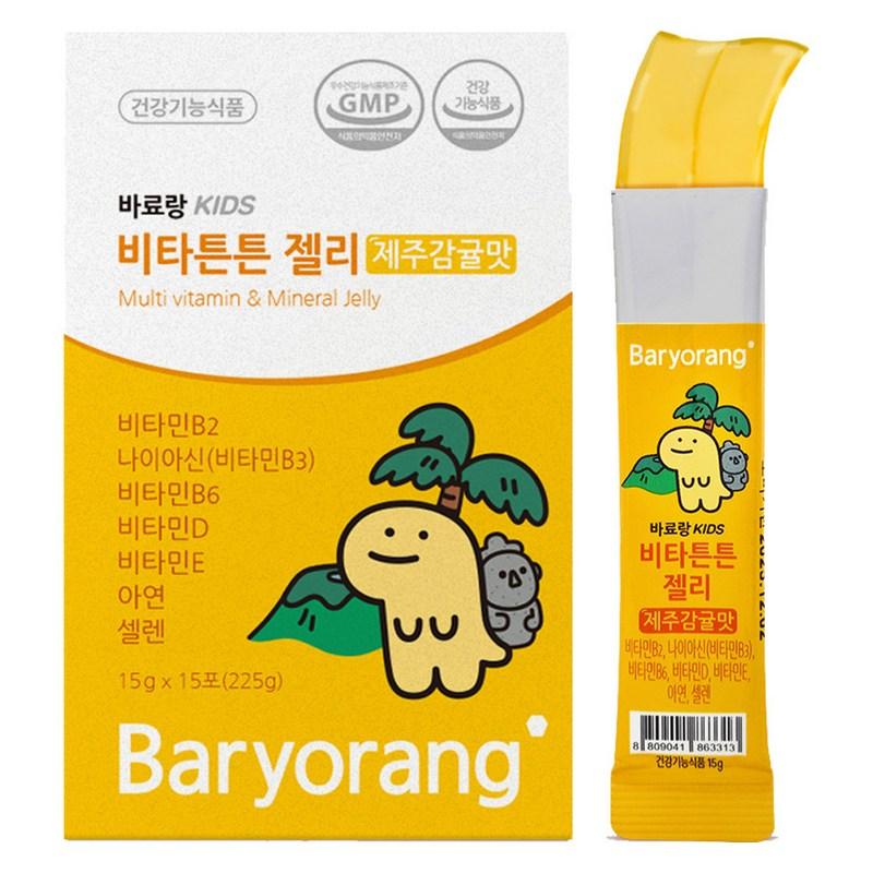 

Baryorang Kids Vita Tent Jelly Jeju Tangerine Flavor 15 packets, 225g, 1 unit