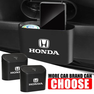 1pcs Car Portable Trash Can Auto Logo Sundries Storage Box for Accord Odyssey Civic CRV Inspire Crider City Vezel Fit Jazz