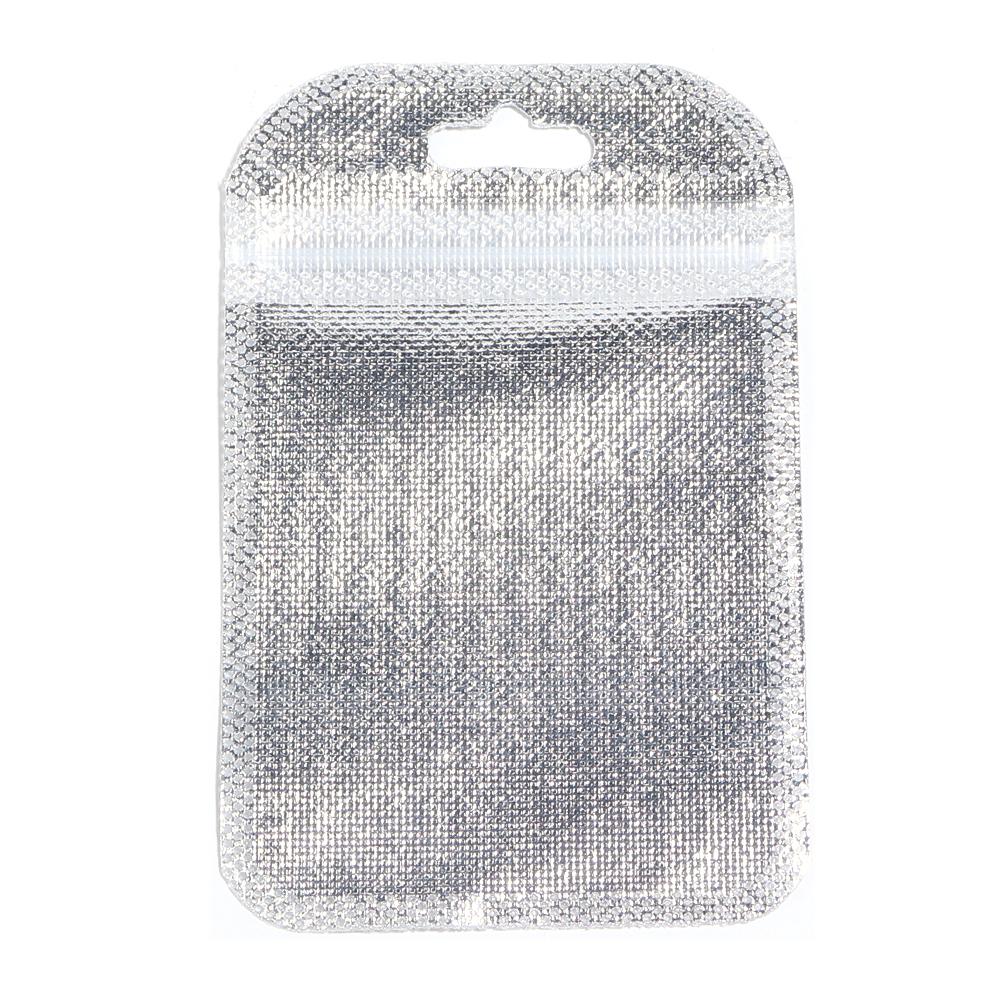 20pcs Iridescent Ziplock Bags Colorful Laser Nail Cosmetic Plastic Package Bag For Jewelry Storage Bracelet Earrings Package Bag