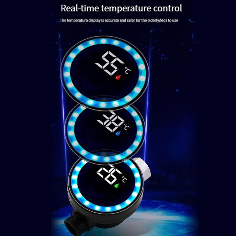Multiple Purpose LED Faucet Thermometers Accurate Water Temperature Readout Easy To Use for Kitchen & Bathroom Providing