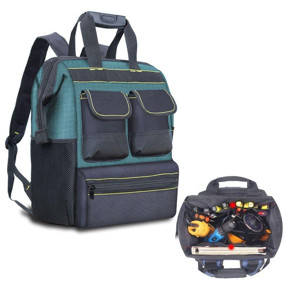 Oxford Cloth Tool Backpack Multi Pockets Shoulder Toolkit Portable Electrician Tool Bag Carpenter