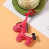 Keychain Vibrant Color Faux Leather Horse Design Key Chain with Lanyard Backpacks Car Keys Handbags Bag Accessory