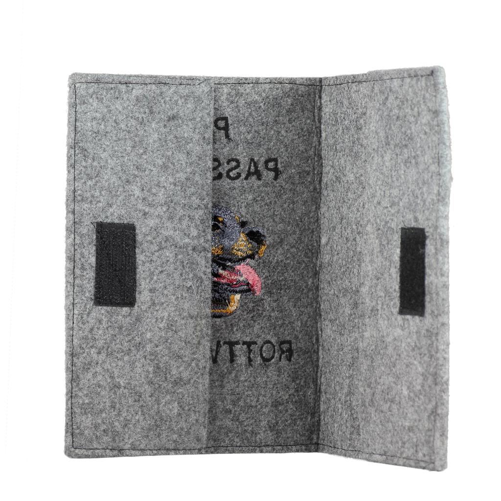 Rottweiler, Rott, Rottie - Dog passport case, document case, gift for the traveller from the Art-Dog brand