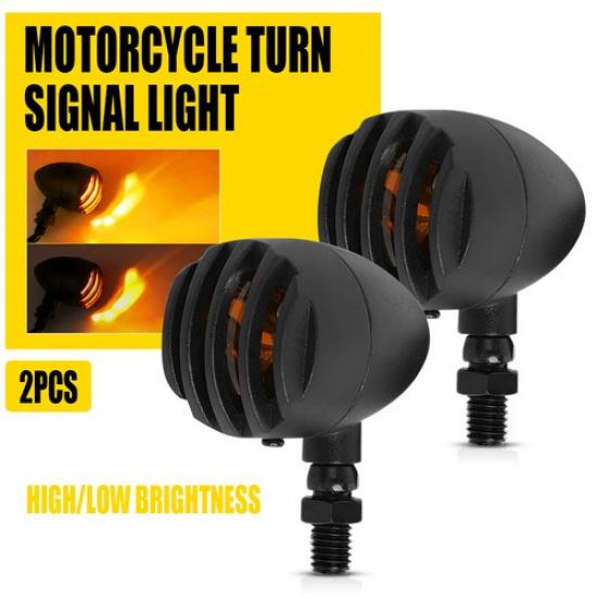 4X For Yamaha V Star 650 950 1100 Motorcycle Blinker Turn Signals Light Amber EA