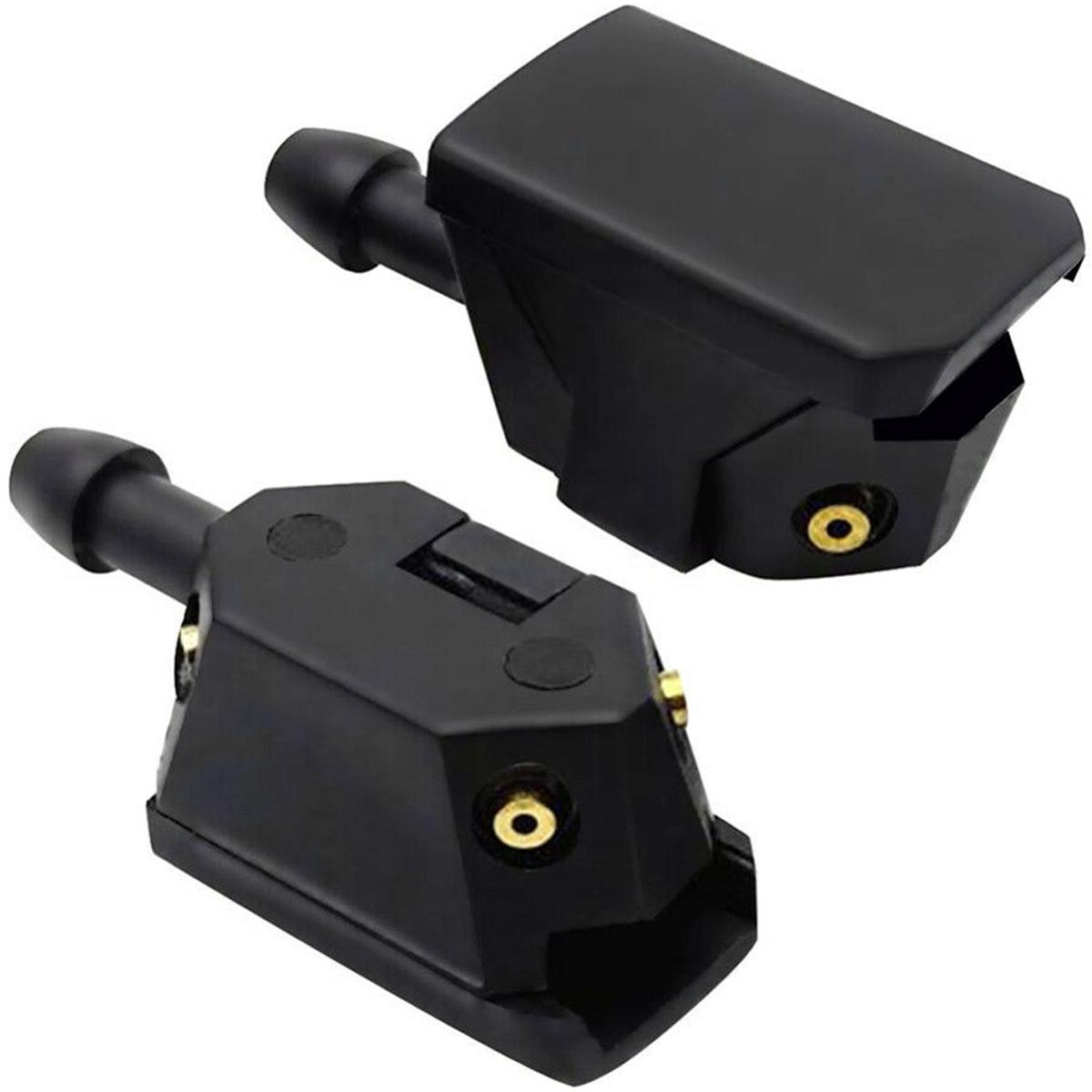 

2 шт. Универсальные форсунки стеклоомывателя для автомобиля, прочные пластиковые форсунки омывателя лобового стекла для большинства автомобилей