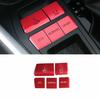 For Toyota RAV4 - 5X Aluminum Red Gear Shift Box Panel Sticker Trim