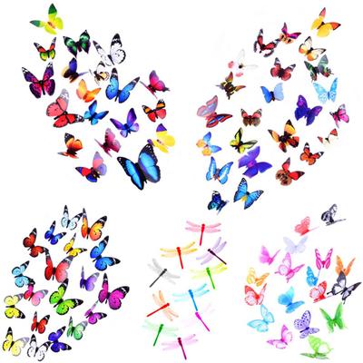 1 set di adesivi per frigorifero a forma di farfalla, decorazione per la casa, da parete, per camera da letto
