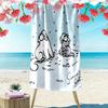 Simon's Cat Print Strandlaken, Groot Zacht Sneldrogend Handdoek voor Strand Camping Zwemmen