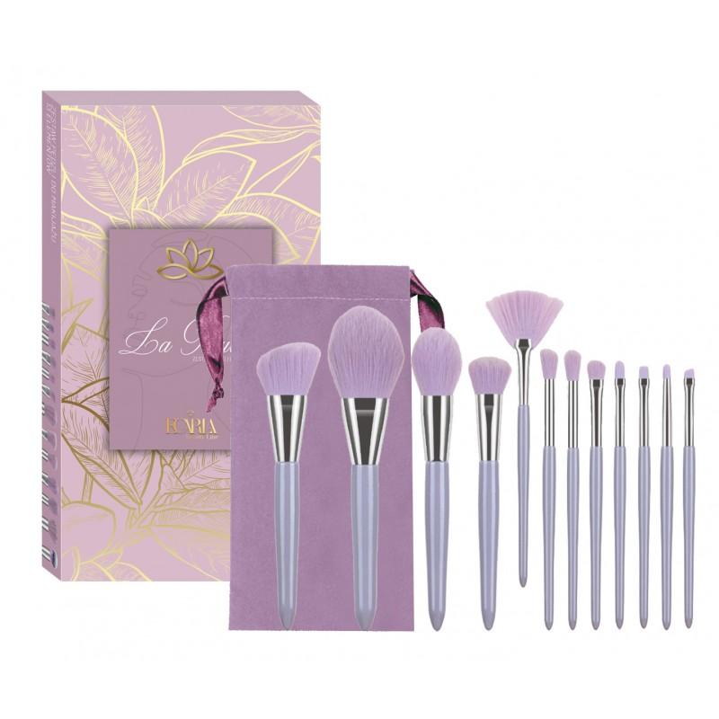 

ECARLA 13-Piece Purple Makeup Brush Set - Набір з 13 фіолетових кистей для макіяжу