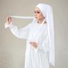 New Elasticity Modal Jersey Instant Hijab With Straps Muslim Woman Hijab Soft Solid Headwraps Turban Islam Malaysia Headscarf