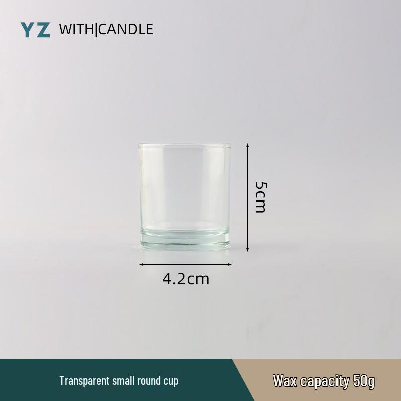 Handmade Frosted Glass Scented Candle Cup - Creative DIY Wax Container