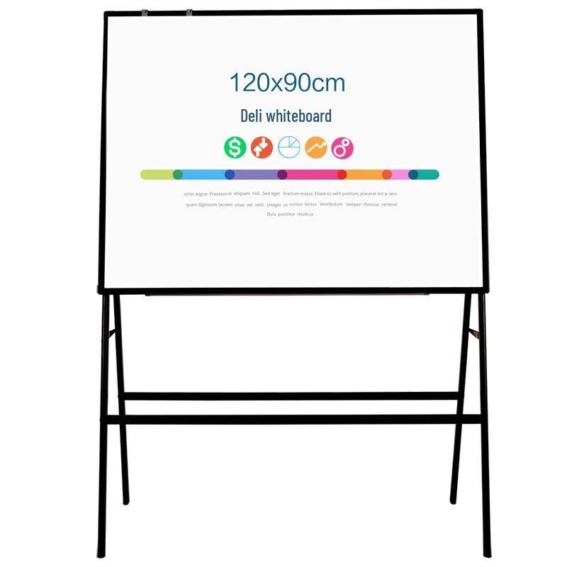 Deli 8784 Movable Double-Sided Magnetic Whiteboard