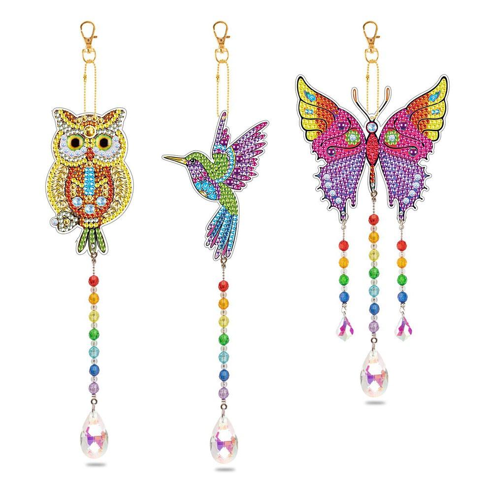 

5D Wind Chimes Rainbow Hanging Stained Glass Decoration