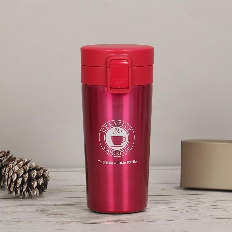Stainless Steel Vacuum Insulated Travel Mug With Straw Double Wall 304 SS Coffee Cup 500ml Large Capacity Portable Thermos