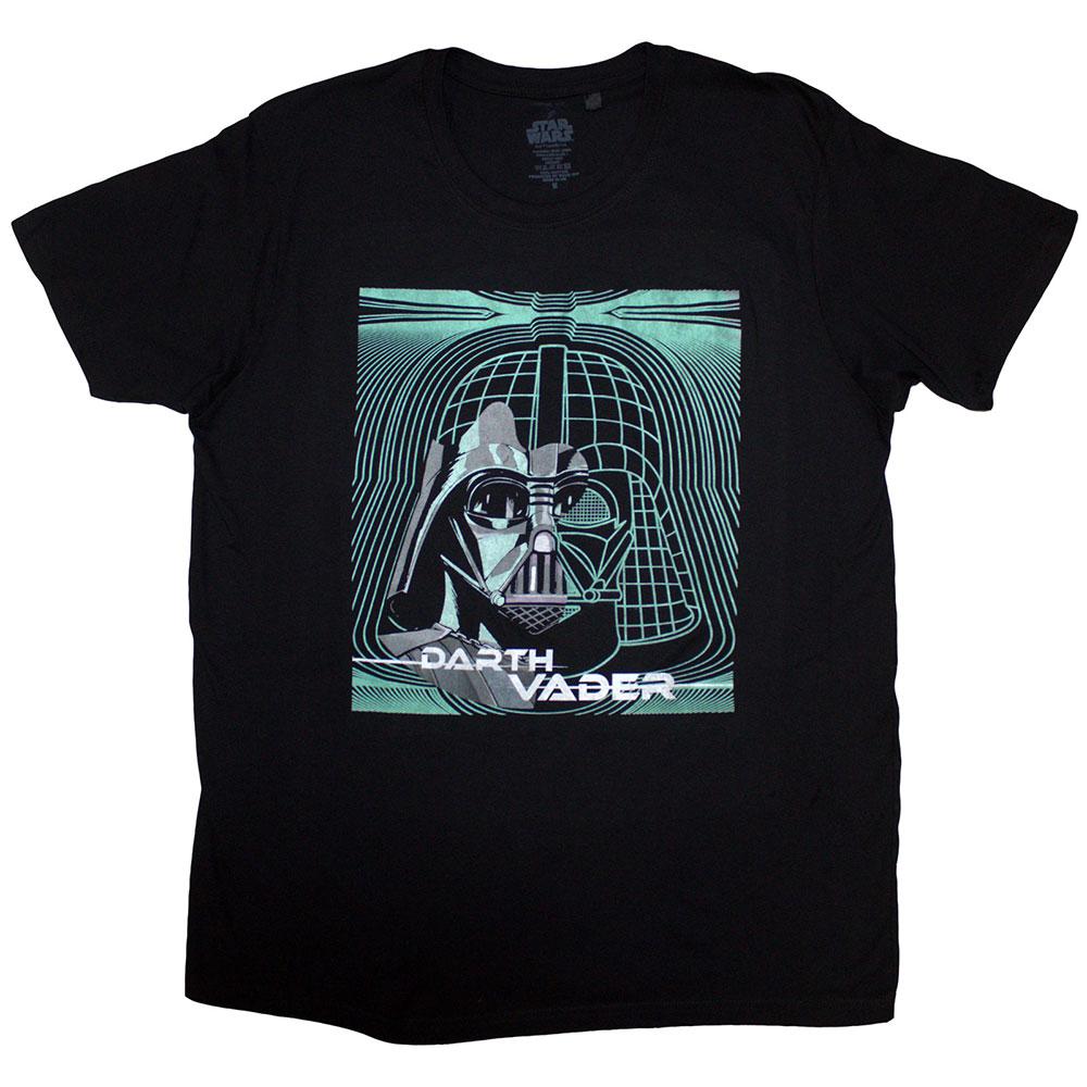 STAR WARS Unisex tričko Darth Vader Grid Mask pro dospělé