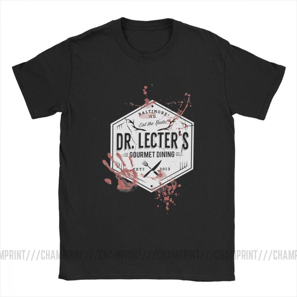Dr. Lecters Gourmet-Dinner Hannibal Schweigen der Lämmer 100% Baumwolle Rundhals Lecter Mads Horror Hannigram T-Shirt für Männer