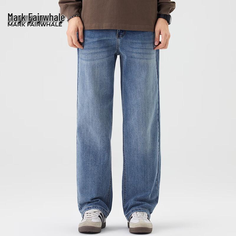 Mark Fairwhale Men's Loose Straight Washed Jeans