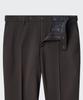 Musinsa Standard Tapered Hidden Banding Crop Slacks [Dark Brown]