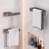 Modern Minimalist Aluminum Towel Bar For Hotel Bathroom With Antibacterial Coating