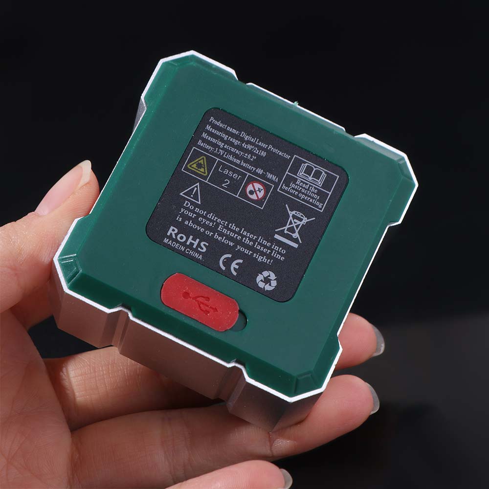 Four Sided Display Angle Gauge Magnetic Suction Digital Display Angle Gauge Accurate Quick Measurement Tilt Angle Box