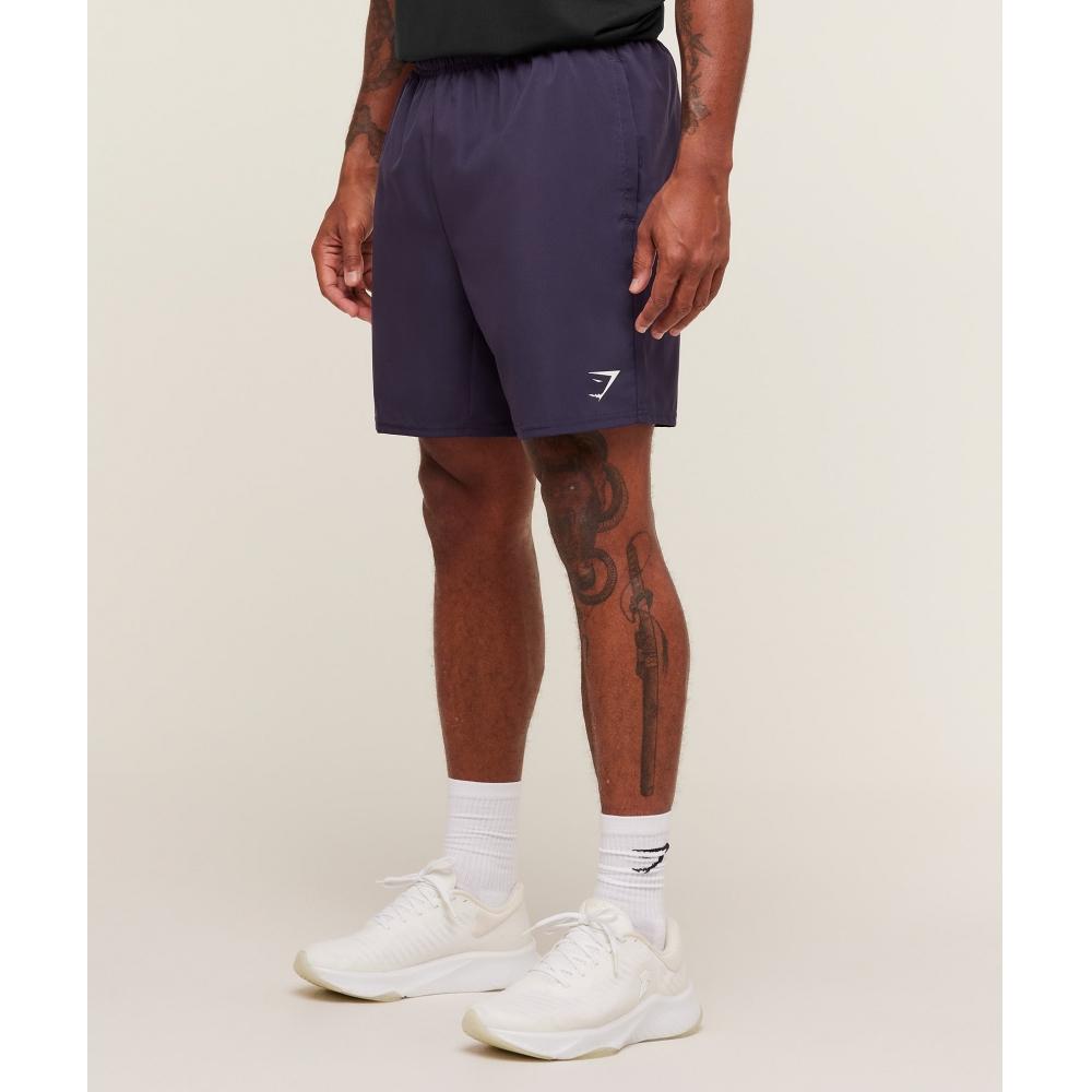 Gymshark Arrival 7  Shorts Midnight Purple A2a1l Pcdy