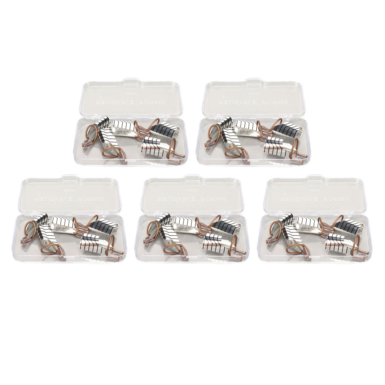 

25pcs Nail Extension Forms Guide Aluminium Frame Reusable French Nail UV Gel Protector Forms