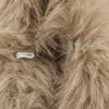 Womens Faux Fur Short Coat Casual Office Style Long Sleeve Turn Down Collar