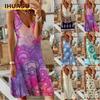 Fashion Summer Spring Sleeveless V-Neck Casual Dresses