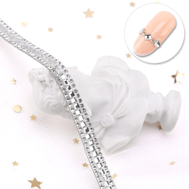 [Clearance, No Return Or Exchange] Nail Art Chain Drill Three-Dimensional Nail Decoration Can Be Cut Arbitrarily