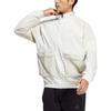 Adidas Jackets Men's White Stand Collar Moderate Workwear HN9010