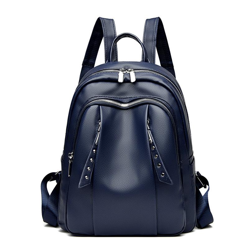 Zipper Backpack Large Capacity Trendy Mommy Women's Bag Lightweight Casual Bag Women's Versatile Commuting Women's Backpack
