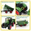 16,5 Zoll Große Bauernhof-Traktor-Spielzeuge mit Anhänger und Tierfiguren Realistisches Bauernhof-Traktor-Set für Weihnachten Geburtstag Geschenk