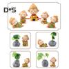 Cartoon Monkey King Figurine Sitting Sleeping Monkey Statue Great Sages Equalling Heaven Sculpture Home Office Car Dashboard Decoration Ornament