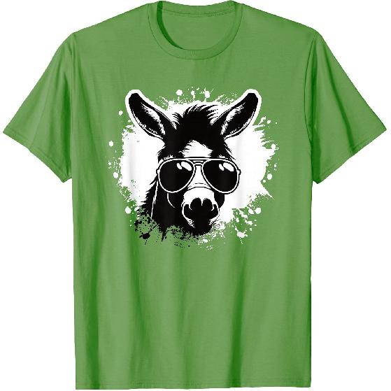 Cool Donkey Sunglasses Funny Donkey Lover Men Boys Kids T-Shirt