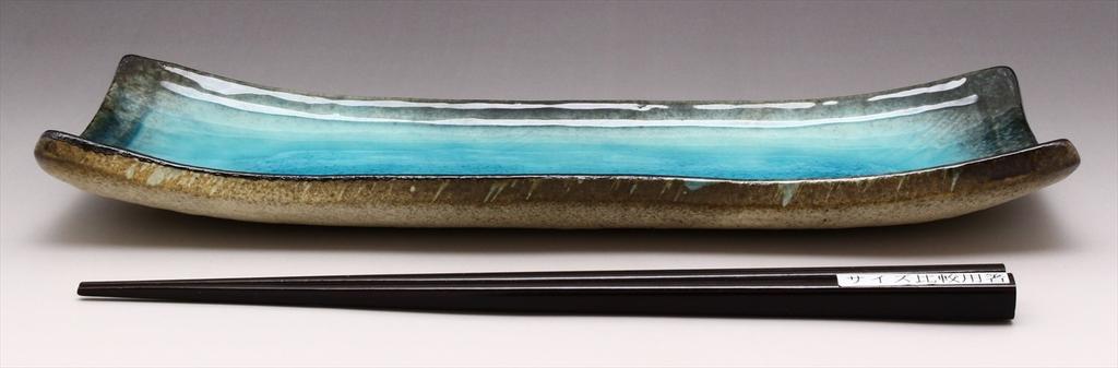 Mino ware keramický talíř Shinkai 25×9,2×2,6 Made in Japan 132-8041