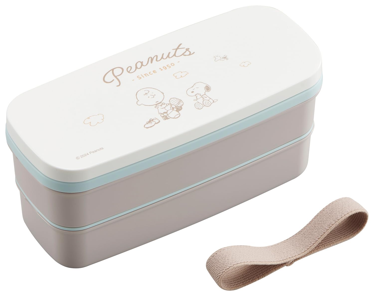 

OSK PNS PEANUTS Lunch Box Two Tier (with divider) PW-28K белый