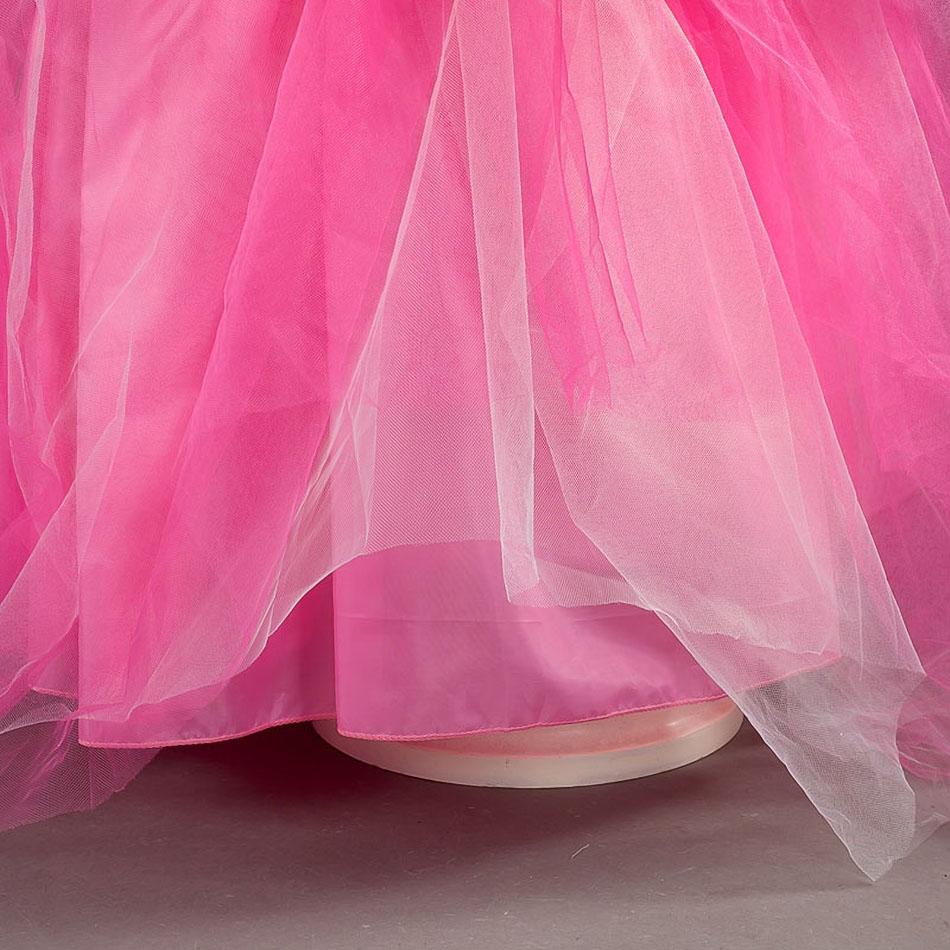 Girl Aurora Dress Sleeping Beauty Costume Kids Princess Dress Children Halloween Birthday Party Outfit Clothes