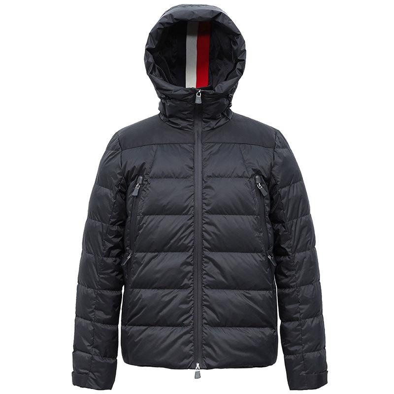 

Однотонный пуховик 90 пуха с капюшоном мужской зеленый новая утолщенная куртка больших размеров M чёрный