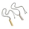 Unique Alloy Comb Pendant Necklace Accessory Adjustable PU Leather Rope Long Sweater Chain Stylish Neckchain Accessories