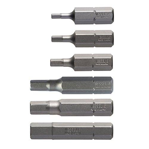 

VESSEL Bit Set, H2, H2.5, H3, H4, H5, H6, Hex Screwdriver Bit Set