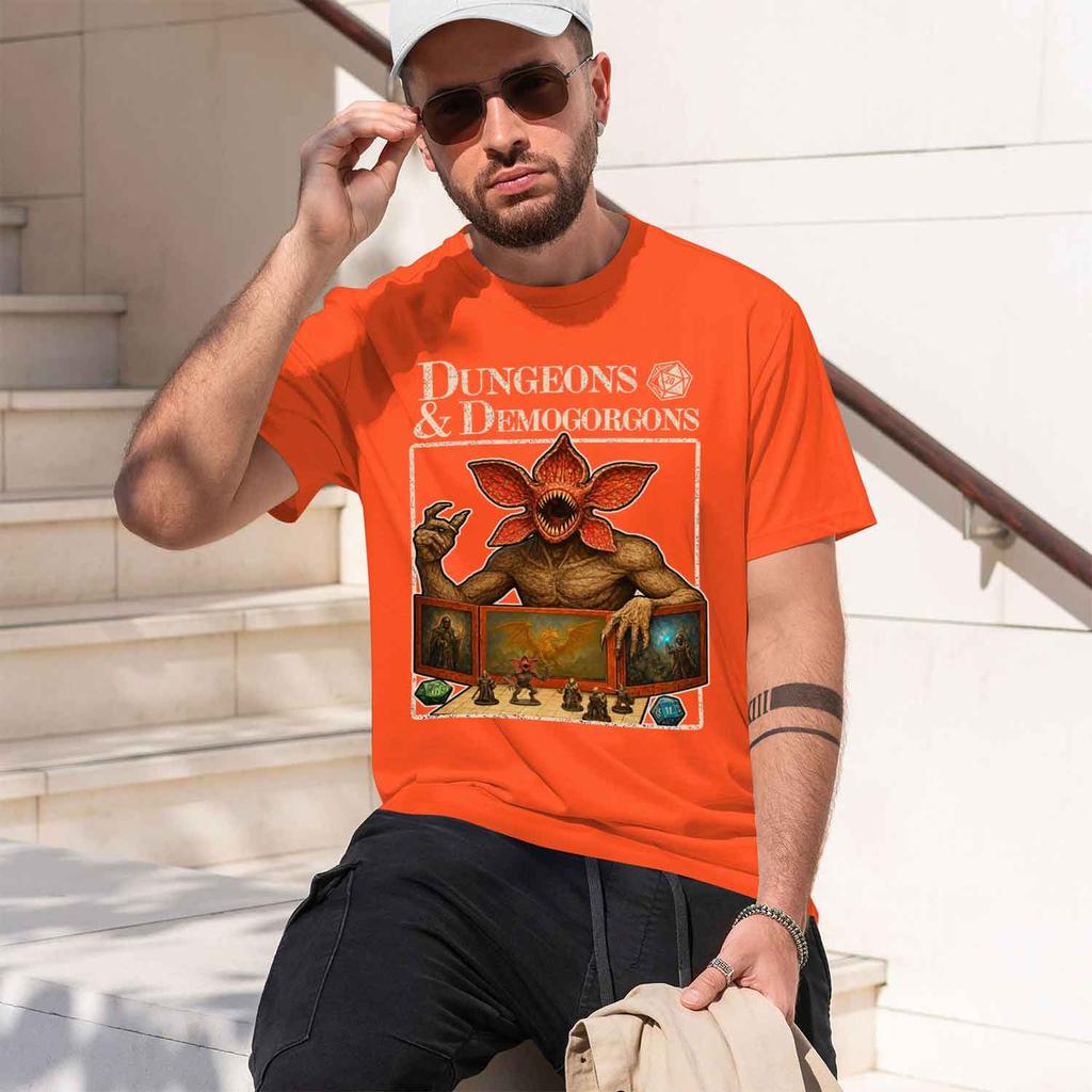2026 New Model Ed Munson Demogorgon 100cotton Mens Shirt Gothic Graphic Summer Short Sve D Women Fashion Tshirts