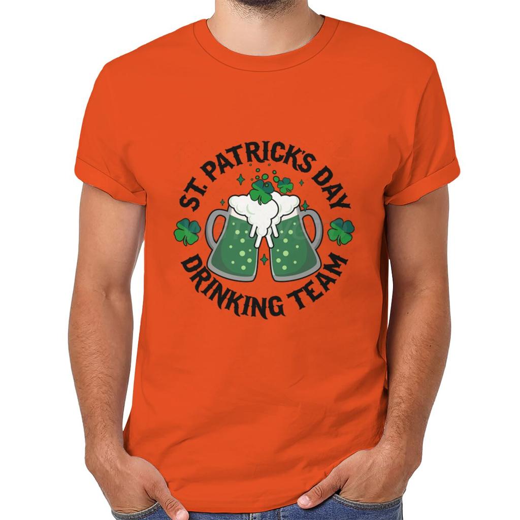 St Patricks Day Drinking Team Tshirt Funny Irish Drinking Team Unisex Tshirts Happy Go Lucky Green Beer Unisexs Clothes