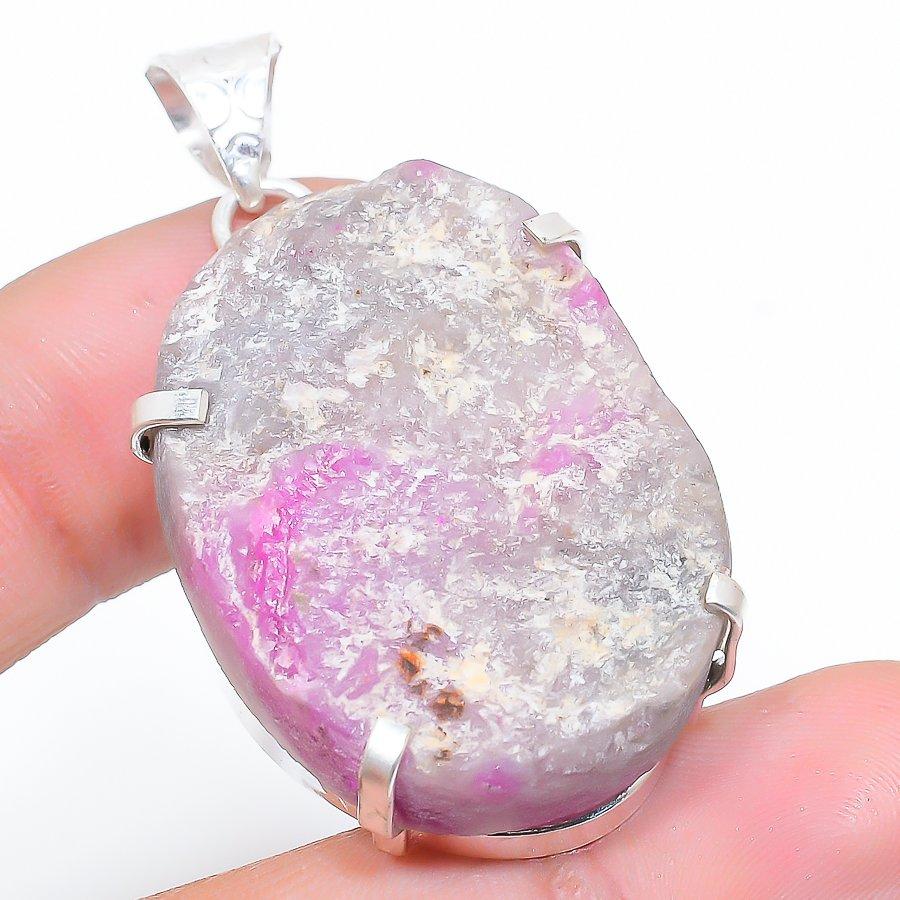

Ruby in Fuchsite Ethnic 925 Sterling Silver Jewelry Pendant 1.89 v6u58